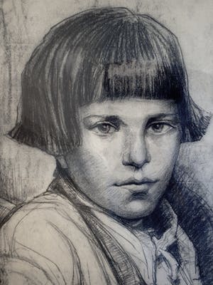 Edith Pijpers - Portret van mooi meisje (Edith zelf ?) kopen? Bied vanaf 100!