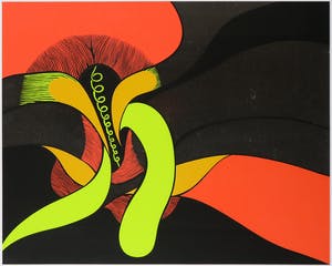 Michel Cardenas - Zeefdruk, Zonder titel - Ingelijst kopen? Bied vanaf 50!