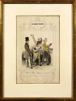 Honore Daumier - Litho, Les Robert-Macaire nr. 9 verkauft für € 35!