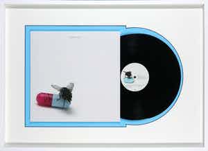 Damien Hirst - Gesigneerde LP-hoes, Red Hot Chili Peppers album: I'm with you - Ingelijst verkocht voor € 1!