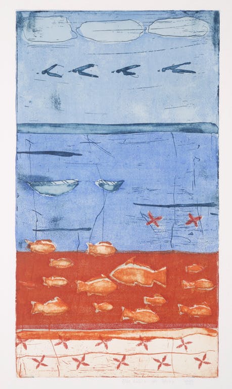 Lukie de Bree - Lukie de Bree: Ets en aquatint, Vissen kopen? Bied vanaf 1!