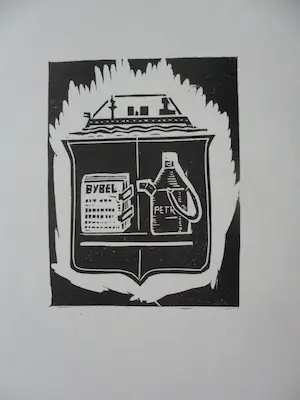 Peter Alma - Reprint van 8 satirisch houtsnede met tekst van Jan Rogier kopen? Bied vanaf 1!