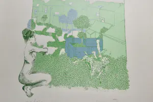 Jan Vanriet - De vrouw, de natuur en de stad kopen? Bied vanaf 75!