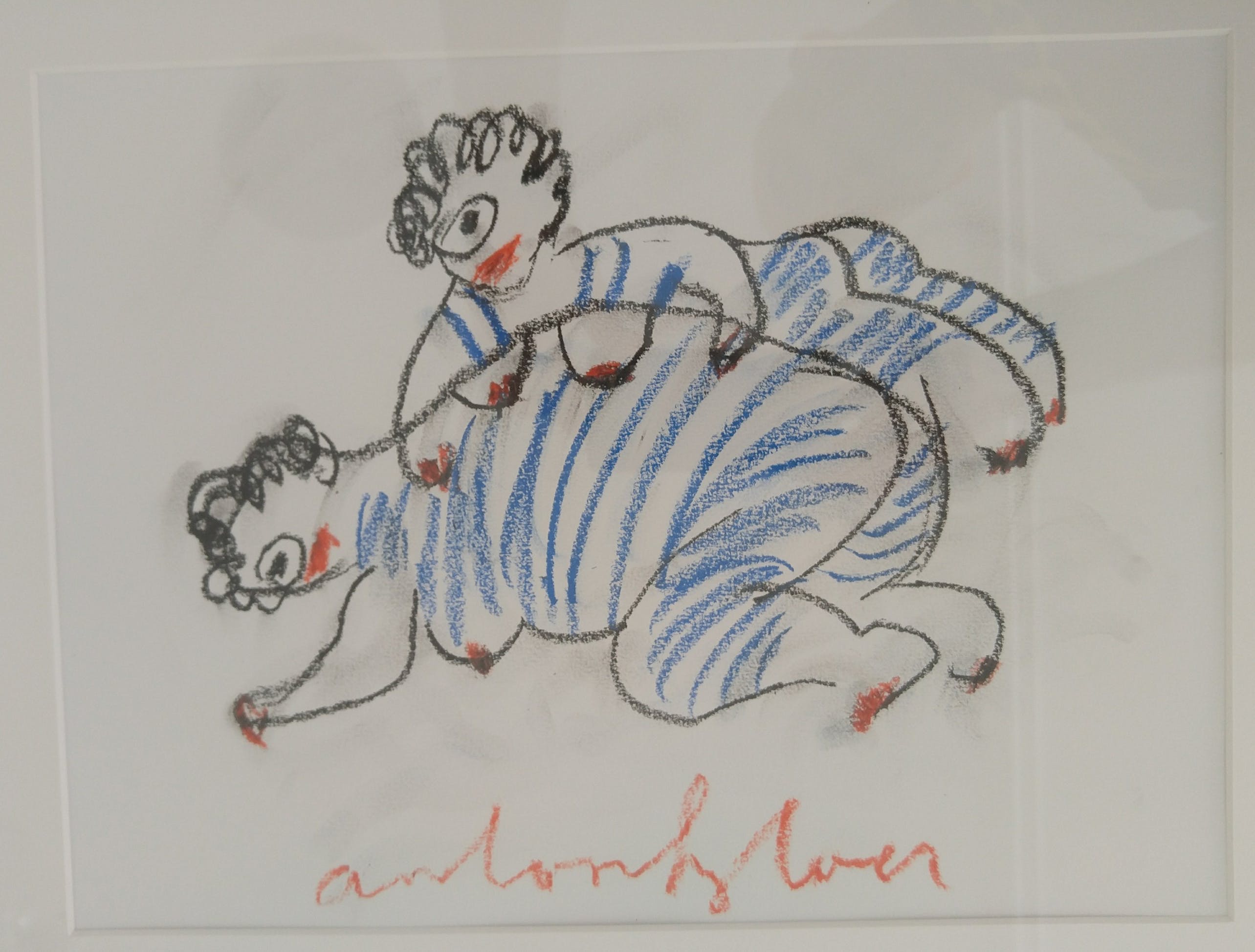 Anton Heyboer - Dames in badpak - Wasco krijt tekening kopen? Bied vanaf 180!