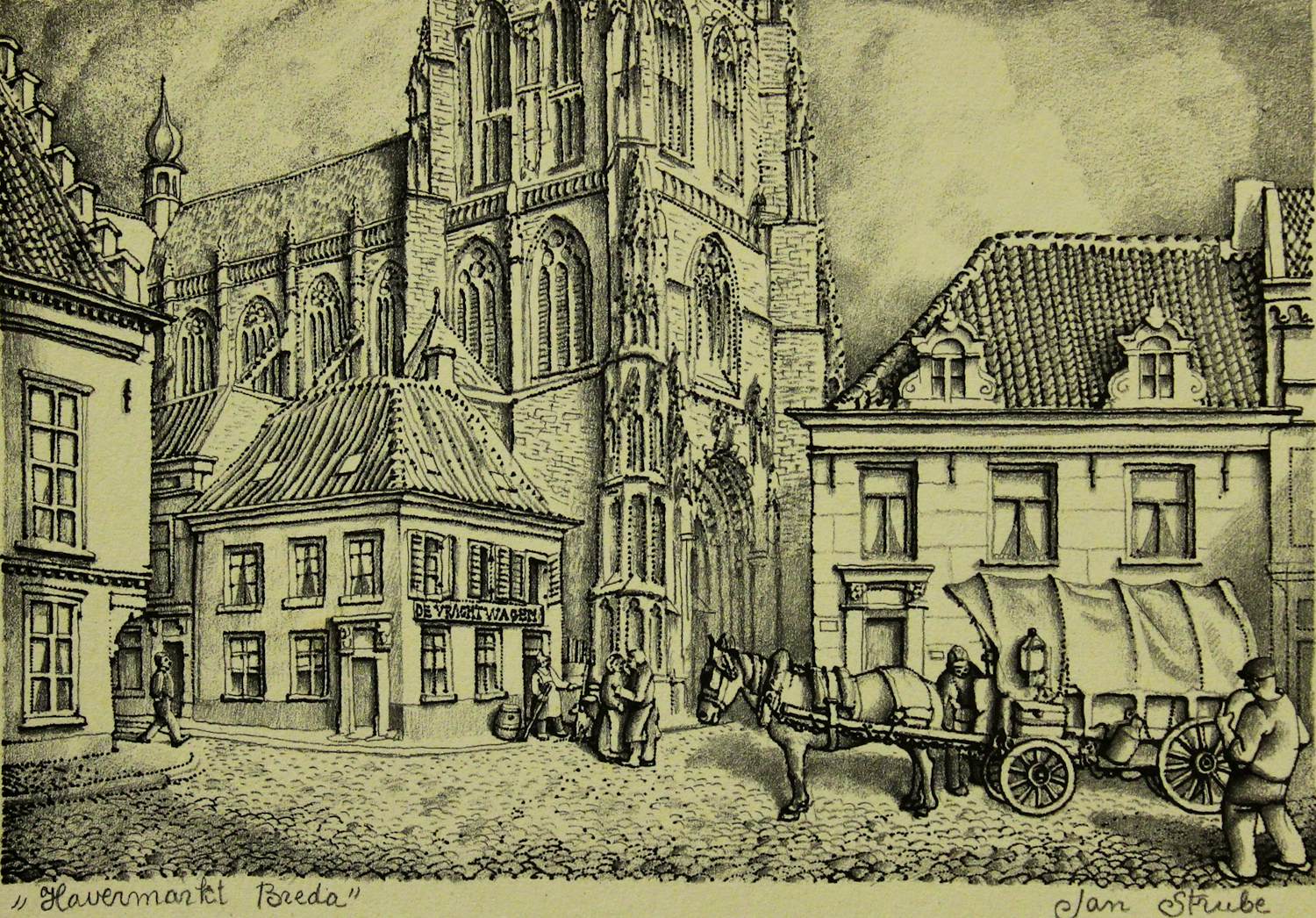 Jan Strube - "Havermarkt Breda" kopen? Bied vanaf 75!