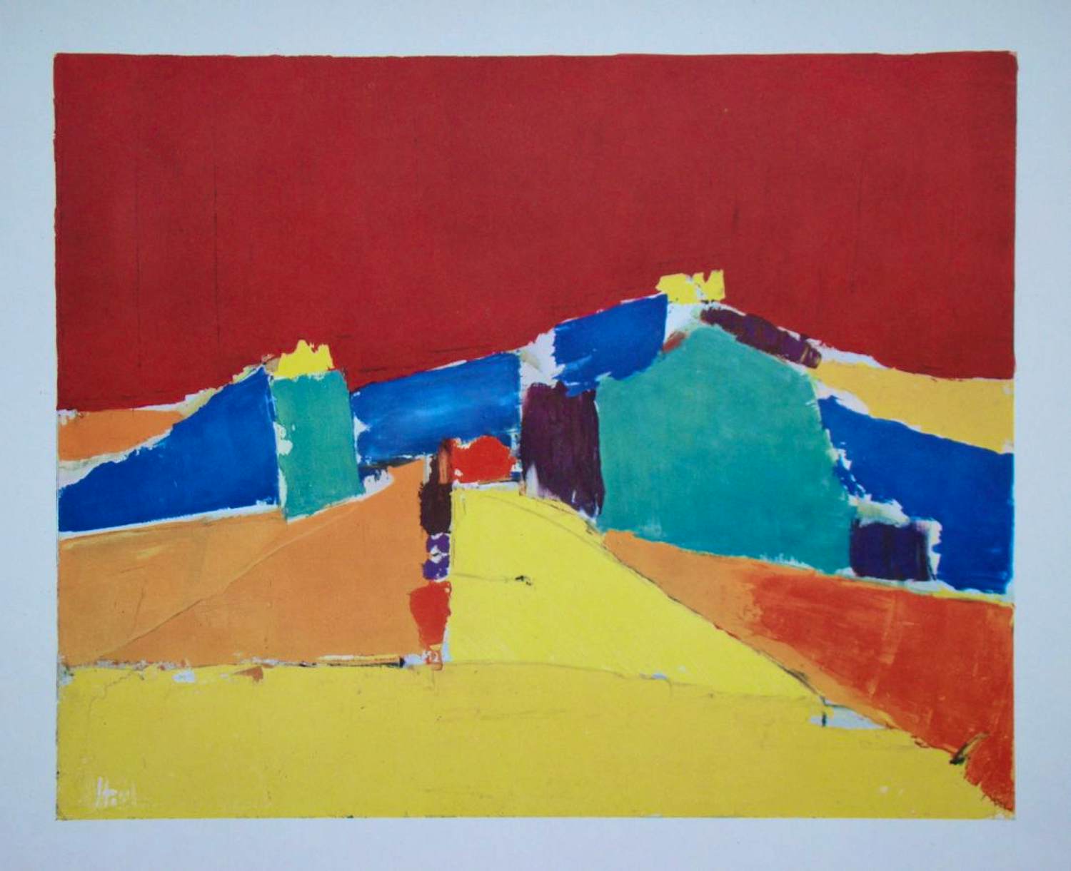 Nicolas de Staël - Agrigente - Lithografie - 1960 - Gesigneerd kopen? Bied vanaf 140!