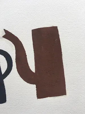 Klaas Gubbels - sjabloondruk ‘Bruin zwart servies’ - 2006 kopen? Bied vanaf 265!