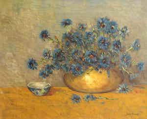 Joop Kropff - C337, Bloemstilleven verkocht voor € 200!