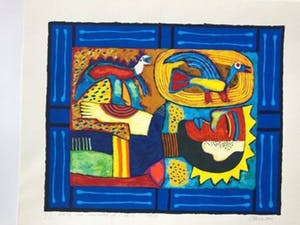 Clemens Briels - Zeefdruk. Snoring like dinosaurs at C. de C. kopen? Bied vanaf 90!