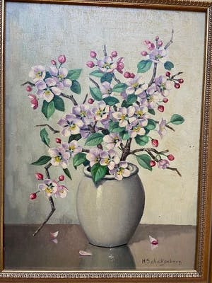 Huibert Schallenberg - Vaas met Magnolia's kopen? Bied vanaf 75!