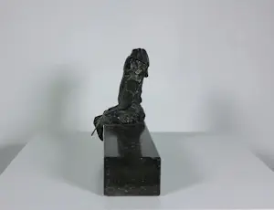 Kiny Copinga - Brons, Stijder met schild en speer kopen? Bied vanaf 400!