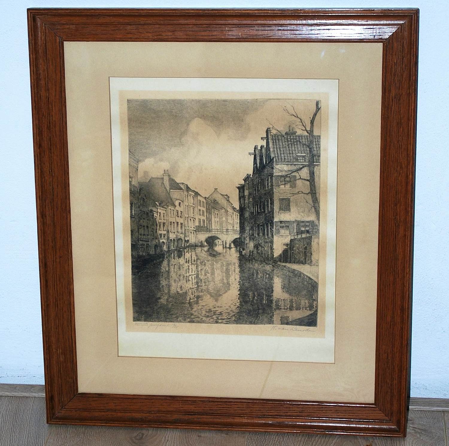 Willem van Leusden - Utrecht, bij Flora's hof - ets, genummerde proefdruk - uitg. Caramelli &Tessaro kopen? Bied vanaf 75!