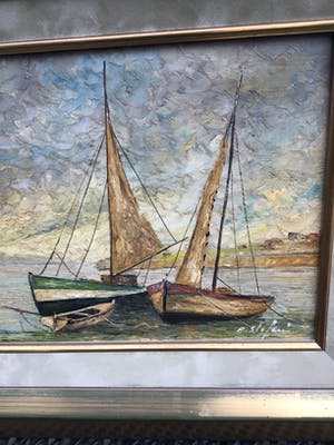 Pierre Stefani - Bootjes aan de kust van Etretat kopen? Bied vanaf 15!