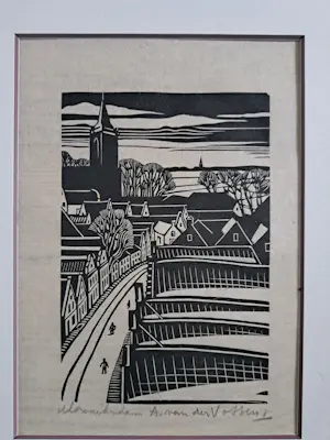 Andre van der Vossen - 3 houtsnede grafiek 1928 kopen? Bied vanaf 125!