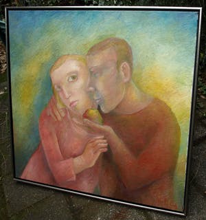 An Beerman - Olieverf op linnen , Verleiding – ingelijst , 93 x 98 cm - 2005 kopen? Bied vanaf 50!