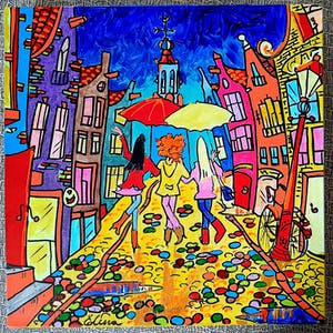 Elena Polyakova - Wandeling in Kalverstraat Amsterdam kopen? Bied vanaf 55!