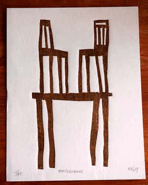 Klaas Gubbels - Hommage aan Cezanne - 2019 verkocht voor € 200!