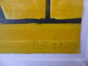 Toon Teeken - Litho, titel,"Katafalk". kopen? Bied vanaf 10!