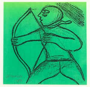 Corneille - 'Boogschutter' uit de serie 'Sterrenbeelden' verkocht voor € 100!