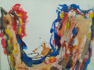 Anton Heyboer - Kip - Gemengde Techniek 1995 - 34 x 25 cm - ingelijst kopen? Bied vanaf 125!