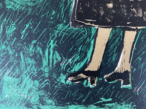 Corneille - kleurenlitho - 'Les deux Soeurs (de twee zussen)' - 1969 (ZEER KLEINE OPLAGE) kopen? Bied vanaf 425!