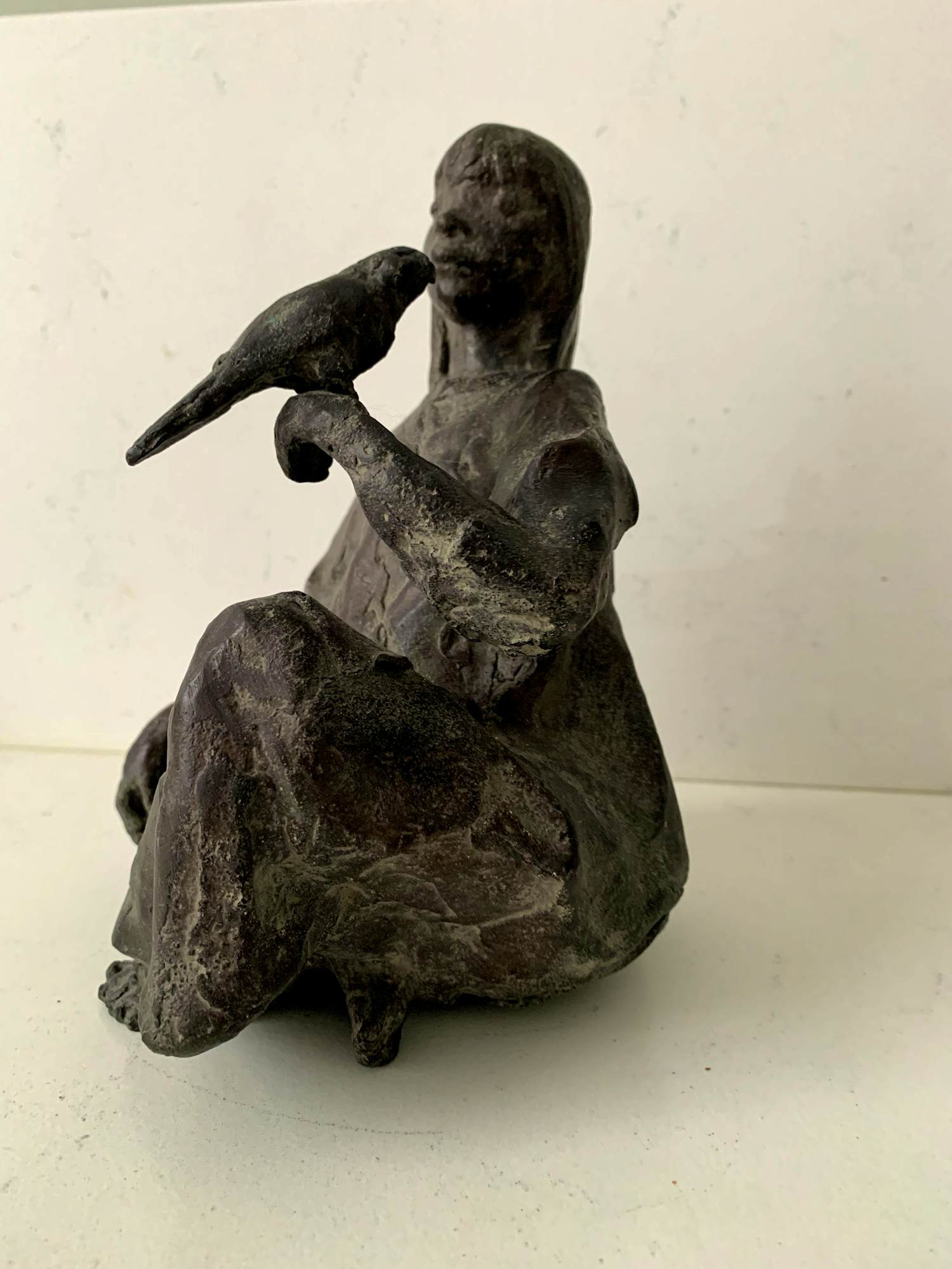 Jos van Riemsdijk - Meisje met vogel kopen? Bied vanaf 425!