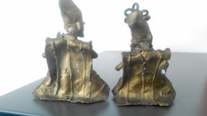 Brons (Onbekend) - West Afrika Twee muzikanten kopen? Bied vanaf 39!