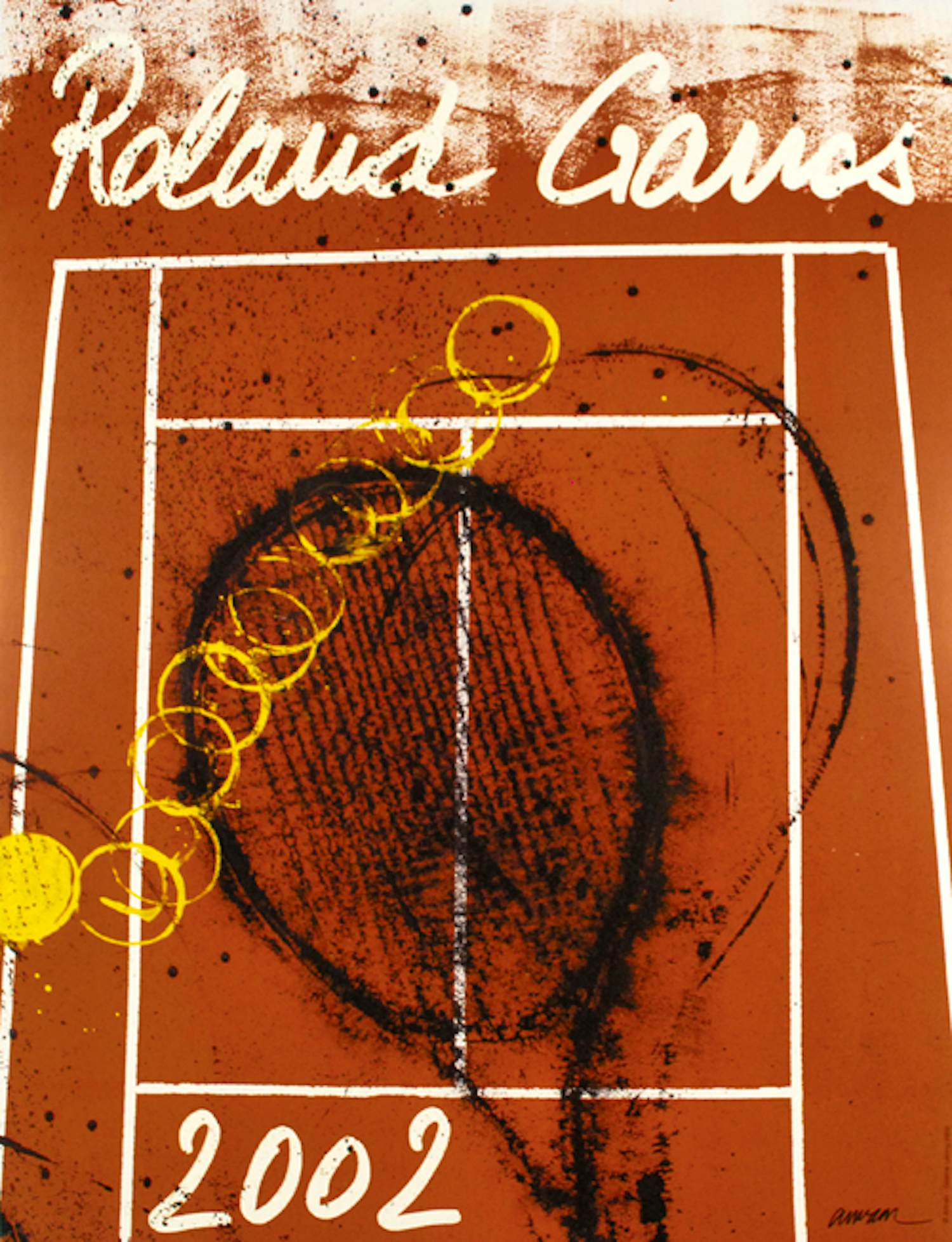 Arman - Kleurenoffset-litho. Affiche: ROLAND GARROS 2002 kopen? Bied vanaf 39!