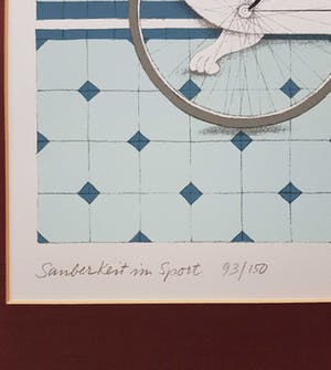 Jan Balet - Oude map met 3 litho's van Jan Balet en 4 offset litho's gesigneerd met 'Gent78. kopen? Bied vanaf 10!