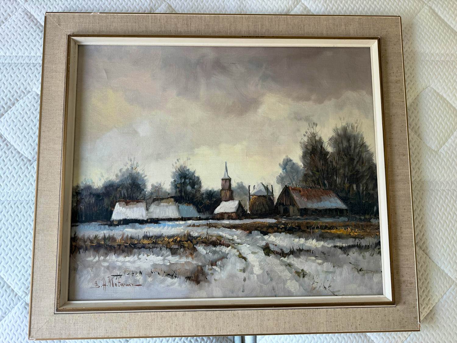 Jack van der Put - (B.H. Slotman) – sfeervol Hollands winterlandschap kopen? Bied vanaf 175!