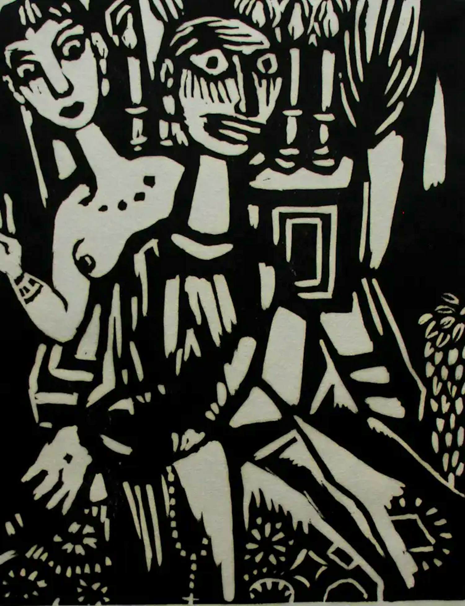 Aad de Haas - Linosnede - 1966 kopen? Bied vanaf 125!