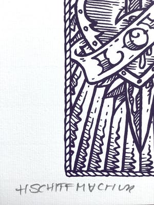 Henk Schiffmacher - Zeefdruk Love Tattoo, 33/50 gesigneerd kopen? Bied vanaf 1!