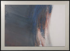 Wim de Bruin - Gemengde techniek op papier en paneel, Abstracte compositie - Ingelijst kopen? Bied vanaf 50!