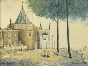 Willem Jansen - Prins Hendrikkade en Schreierstoren te Amsterdam kopen? Bied vanaf 25!