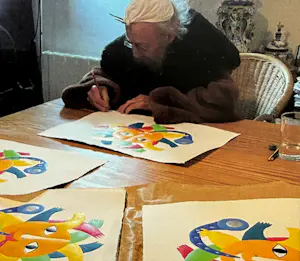 Buy Juan Garcia Ripolles - handgekleurde reliëfdruk | 'Sol de la vida' | 2023 (LUXE INGELIJST)? Bid from 425!