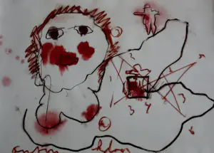 Anton Heyboer - Gemengde techniek op papier kopen? Bied vanaf 250!