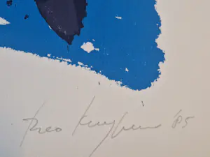 Theo Kuijpers - Grote in 1985 gemaakte kleuren lithografie - ZT - kleine oplage (35) kaufen? Bieten Sie von 31!