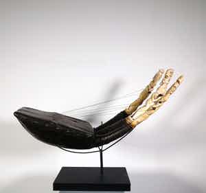 Teke - Leer en been, Harp verkocht voor € 350!