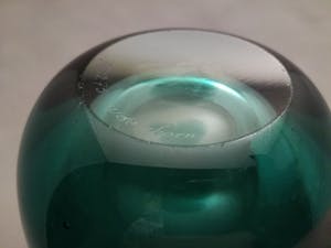 Willem Heesen - UNICA vaas, groen en helder glas kopen? Bied vanaf 49!