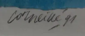 Corneille - Ingelijste zeefdruk: "Promenade C" - 1991 kopen? Bied vanaf 275!
