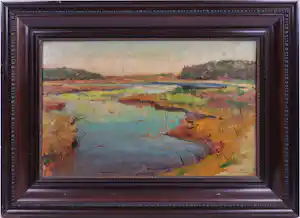 Eugene Lucker - (Heide)landschap met ven verkauft für € 395!