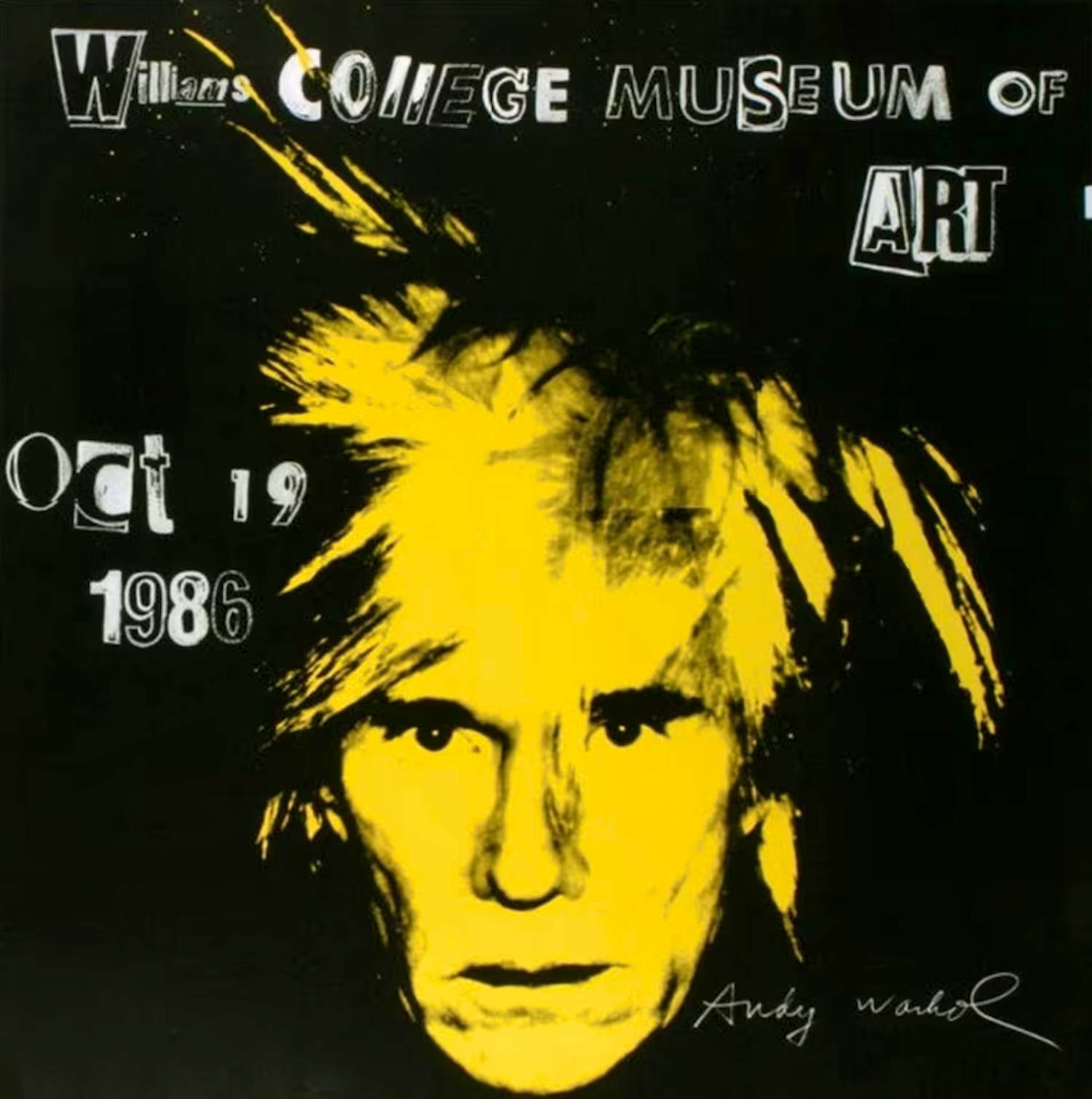 Andy Warhol - Andy Warhol Williams College 1986 orig. Offset Silkscreen Poster kopen? Bied vanaf 700!
