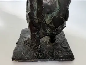 Frank Letterie - Bronzen sculptuur | 'Moeder en kind' | 1989 kopen? Bied vanaf 375!