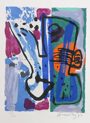 Corneille - Litho, nr.2 uit het portfolio 'Een lege schedel vol stem ' kaufen? Bieten Sie von 1!