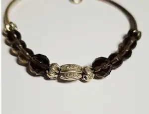 Nieuwe Armband van natuurlijke facetgeslepen Rookkwarts kopen? Bied vanaf 70!