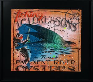 Suzanne van Soest - Zeefdruk, Flying fish - Ingelijst kopen? Bied vanaf 1!