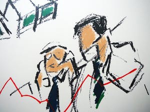 Ellen Meuwese - De speculanten -zeefdruk 1993- kopen? Bied vanaf 40!