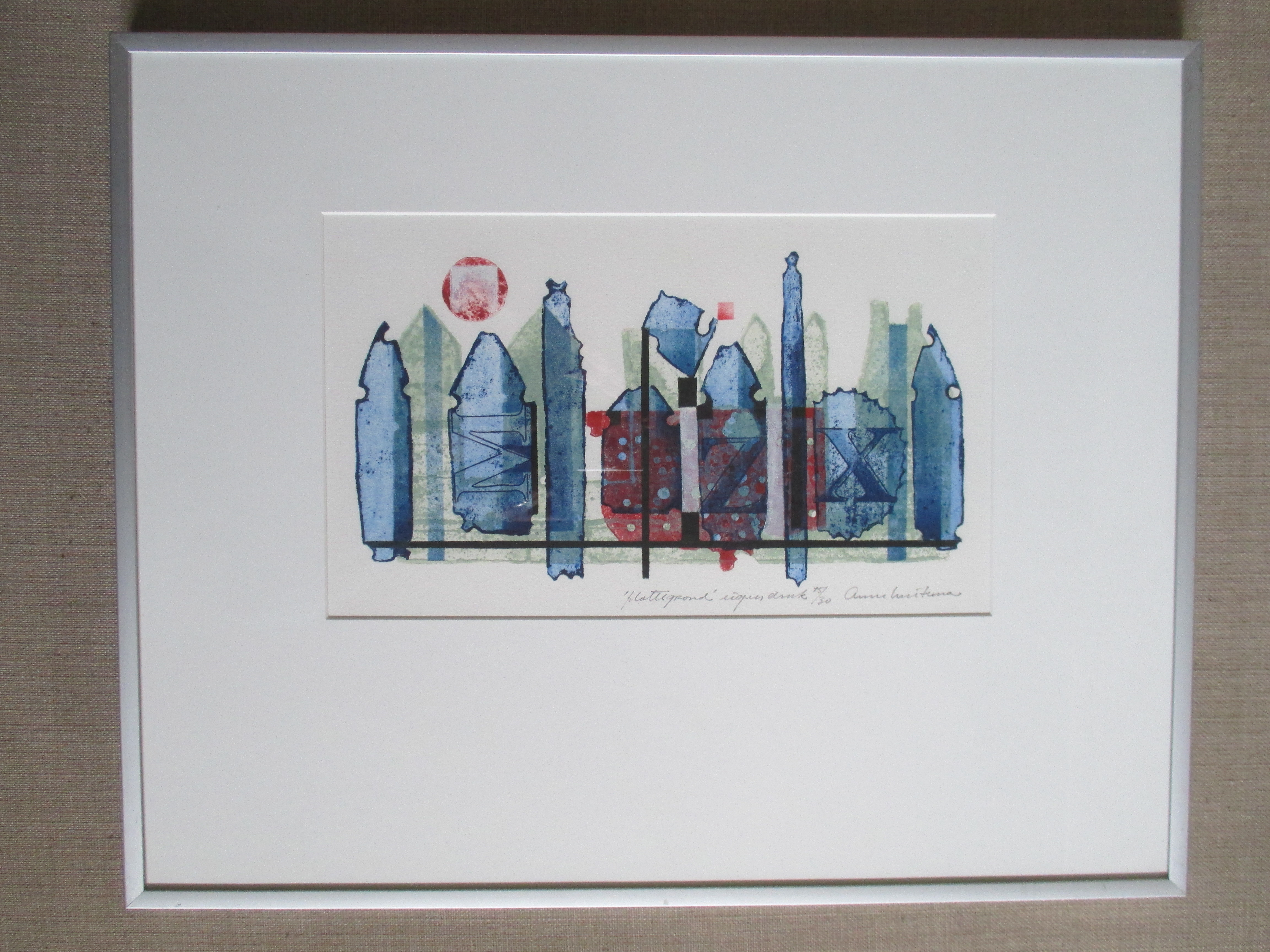 Anne Huitema - Kleurenets "Plattegrond" kopen? Bied vanaf 40!