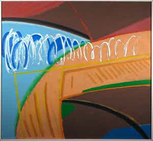 Han Sterk - Olieverf op paneel, Z.T. Abstracte compositie - Ingelijst (Zeer groot) verkocht voor € 1!