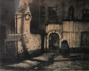 Albert Geudens - Mechelen begijnhof bij nacht kaufen? Bieten Sie von 75!